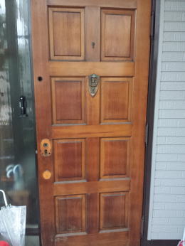 玄関ドア 塗装79-1 横浜市