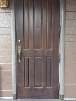 玄関ドア塗装85-1