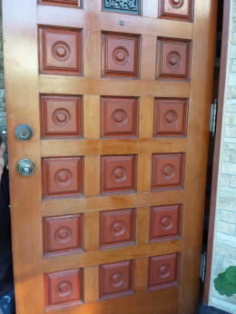 玄関ドア　塗装　87-7
