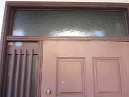 玄関ドア　塗装横浜市港南区　96-5