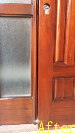 ヤマハ玄関ドア塗装　ＵＶカット塗装　106-6