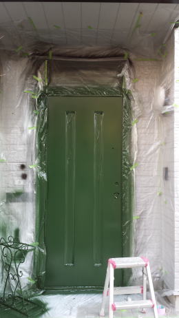 横浜市110-4玄関ドア塗装