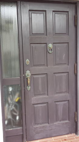 玄関ドア塗装111-1