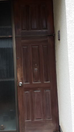 玄関ドア塗装124-1