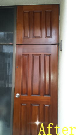 玄関ドア塗装124-2