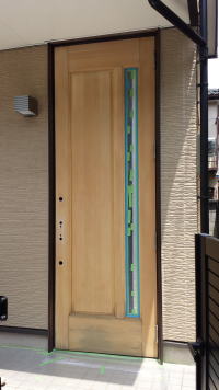 玄関ドア塗装128-3