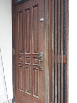 玄関ドア塗装143-01