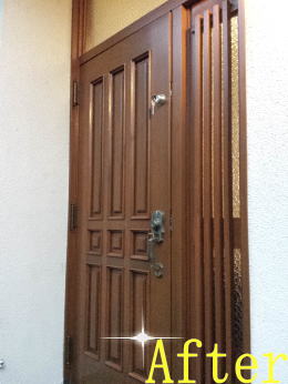 玄関ドア塗装143-02