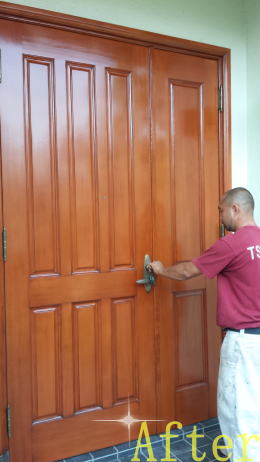 木製玄関ドアの塗装例175-4