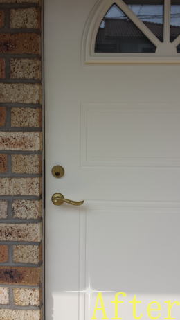 木製玄関ドアの塗装写真177-5