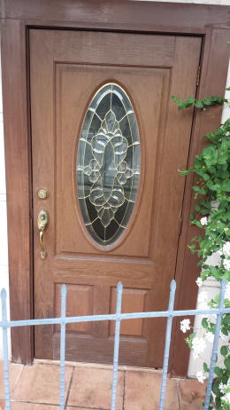 輸入木製玄関ドアの塗装写真183-1
