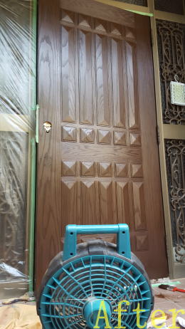 FRP玄関ドアの塗装写真185-2