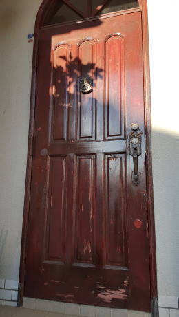 玄関ドア塗装201-01