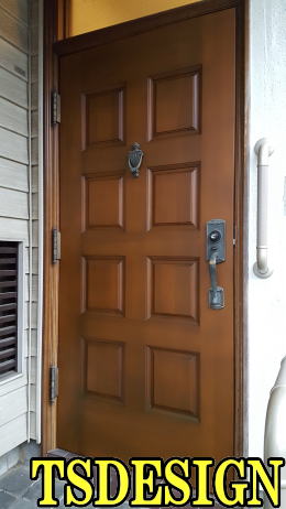 木製玄関ドア塗装224-02