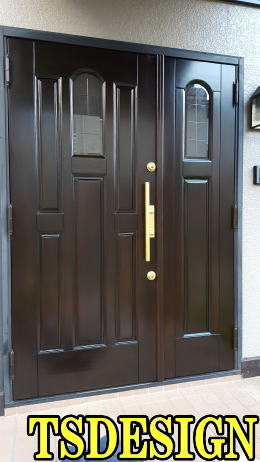 木製玄関ドア塗装225-02
