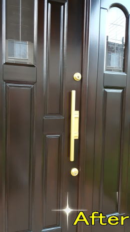 木製玄関ドア塗装225-06