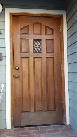 輸入玄関ドア塗装236-1