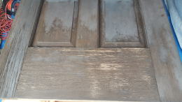 木製 玄関ドア塗装245-3