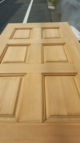 木製 玄関ドア研磨246-3
