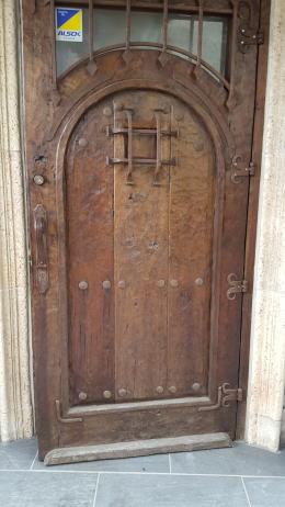 輸入木製 玄関ドア塗装249-1