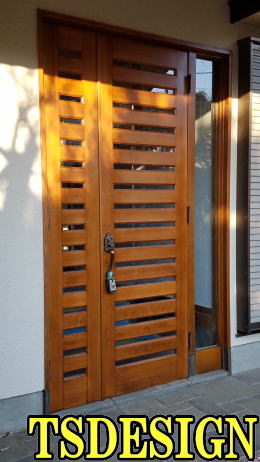 木製 玄関ドア塗装252-2　ＴＳＤＥＳＩＧＮ