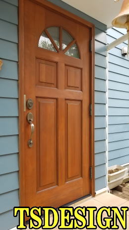 輸入木製玄関ドア塗装　260-02