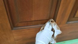 輸入木製玄関ドア塗装　260-06