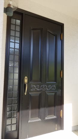 輸入木製玄関ドア塗装　262-01