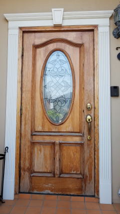 輸入木製玄関ドア塗装　267-01