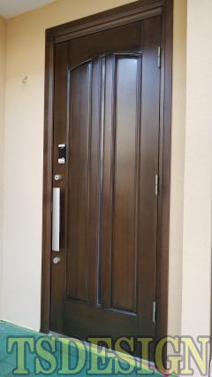 ヤマハ玄関ドア塗装　268-02