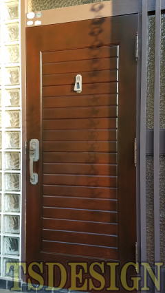 木製玄関ドア塗装　270-02