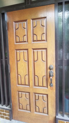 木製玄関ドア塗装　271-01