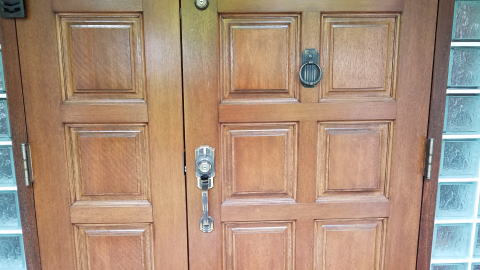 木製玄関ドア塗装　272-03