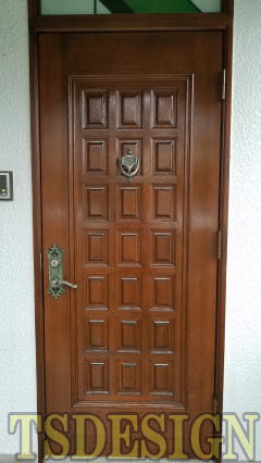 木製玄関ドア塗装　273-02