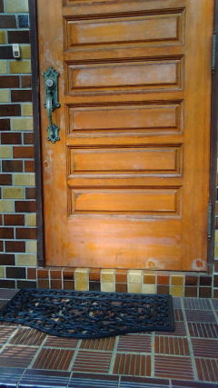 木製玄関ドア塗装　274-01