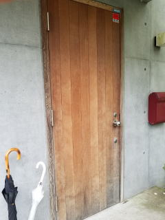 木製玄関ドア塗装　275-01