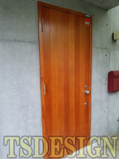 木製玄関ドア塗装　275-02