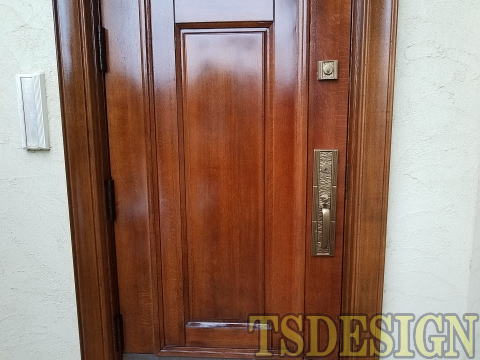 木製玄関ドア塗装　277-05