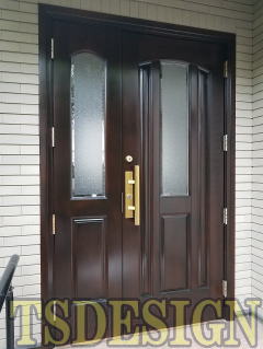 木製玄関ドア塗装　278-02