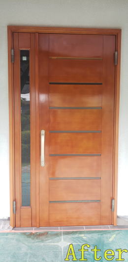 木製玄関ドア塗装東京都319-02