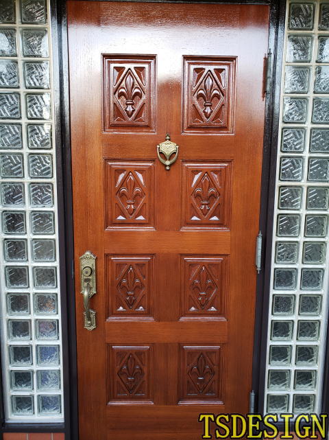 ヤマハ玄関ドア塗装例329-05