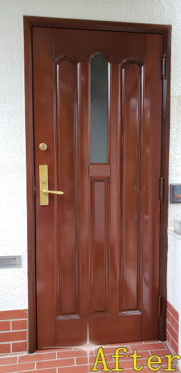 玄関ドア塗装333-02