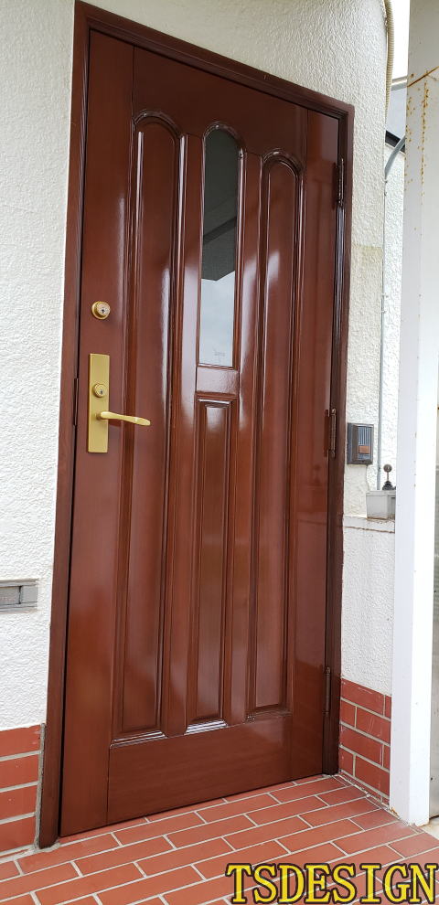 玄関ドア塗装333-05