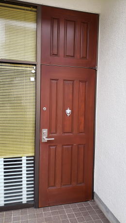 玄関ドア塗装337-01