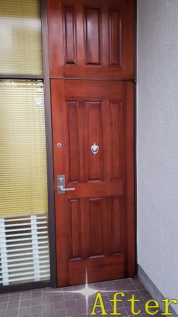 玄関ドア塗装337-02