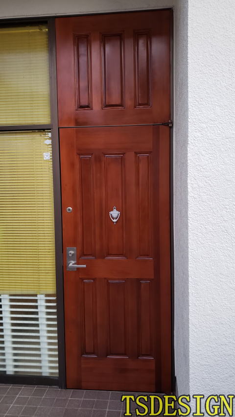 玄関ドア塗装337-05