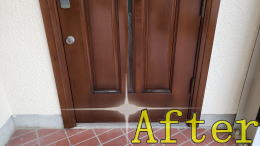 玄関ドア塗装338-04