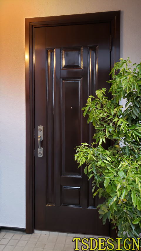 玄関ドア塗装340-04
