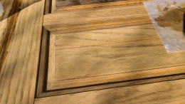 木製玄関ドア塗装例441-03　横浜市港南区