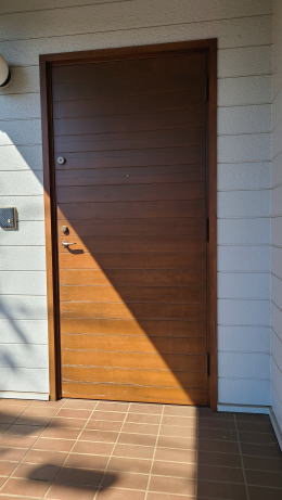 木製玄関ドア塗装例446-01